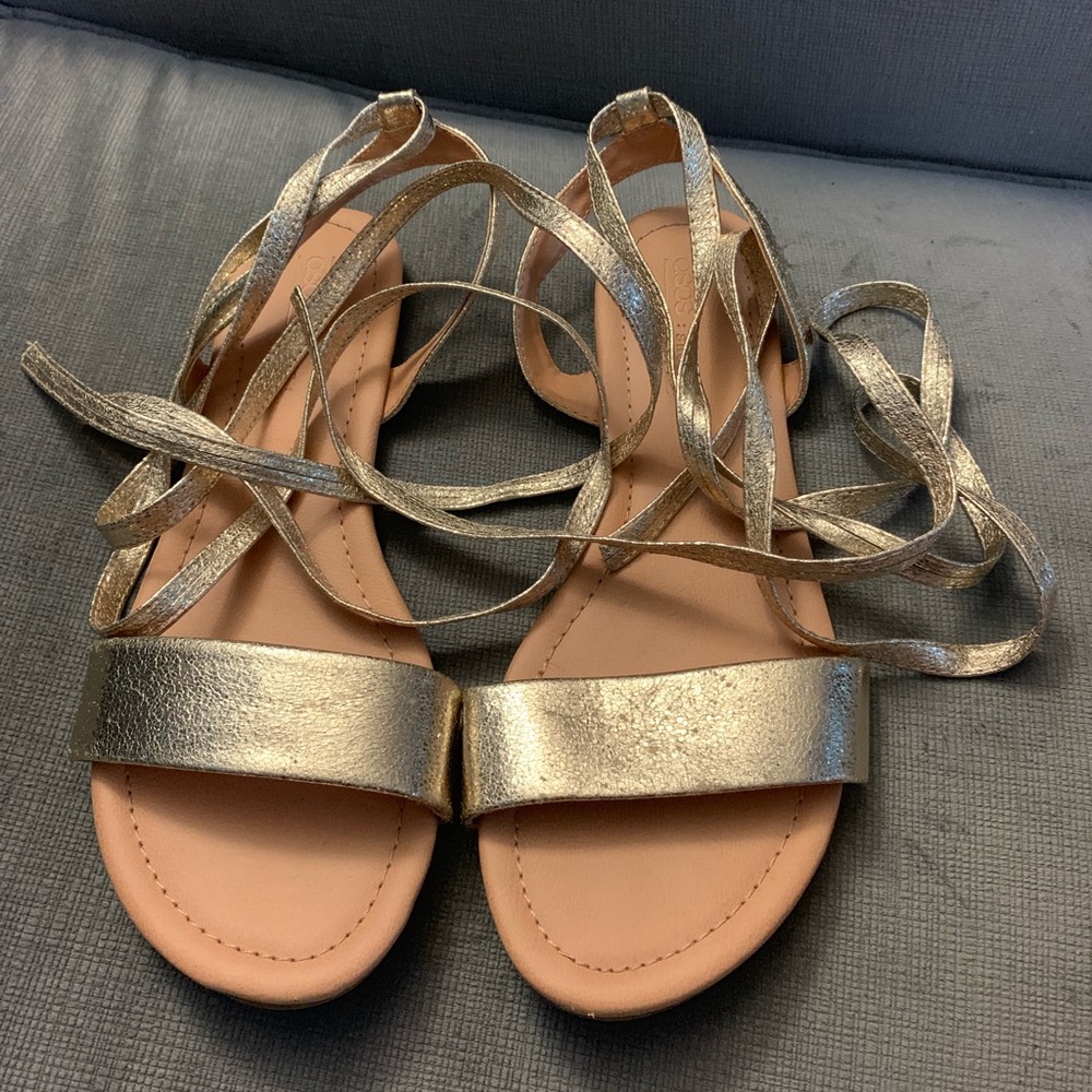 Lace up gladiator sandals